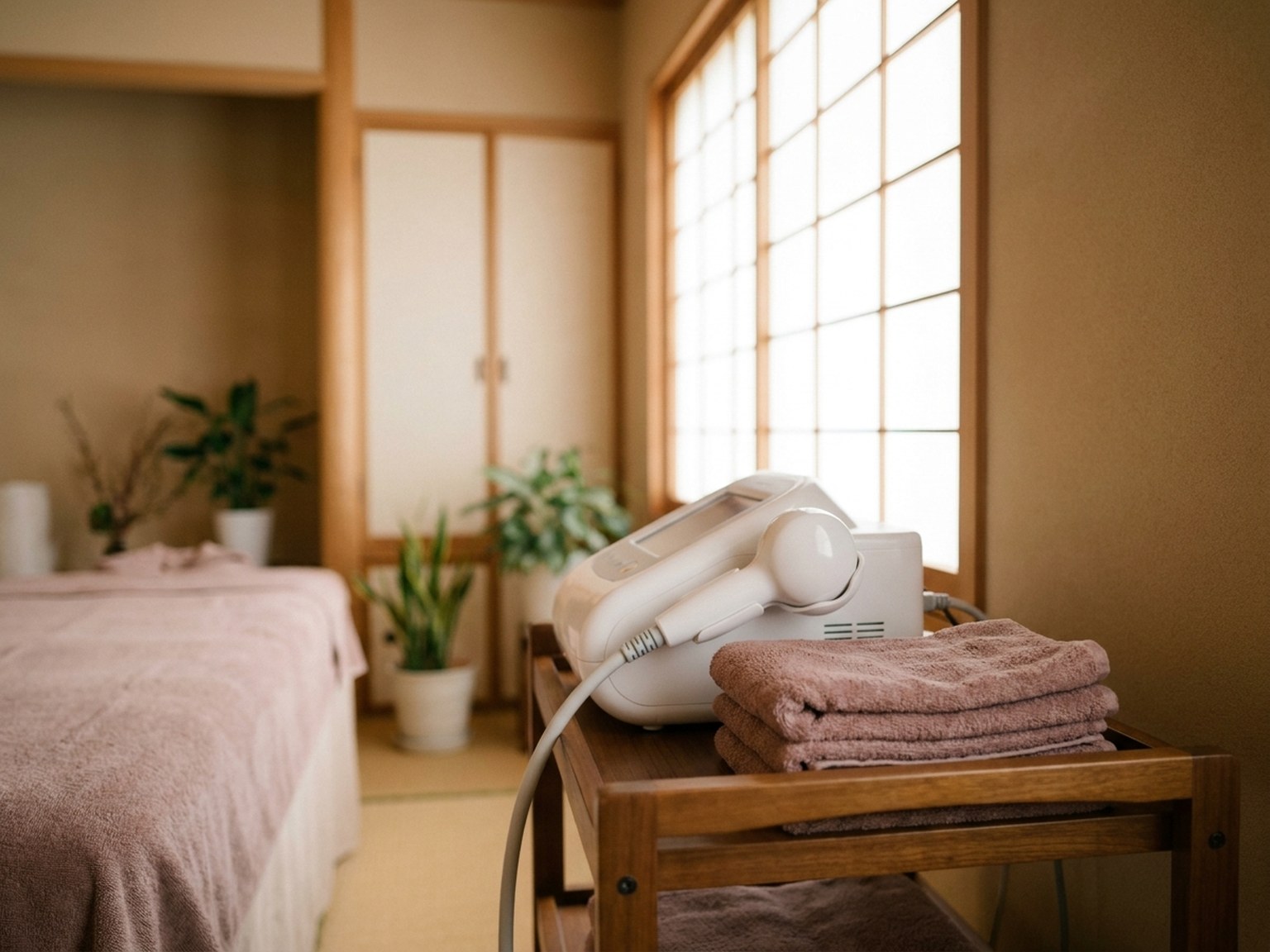 生体電流を測りながら行うセルラムの施術